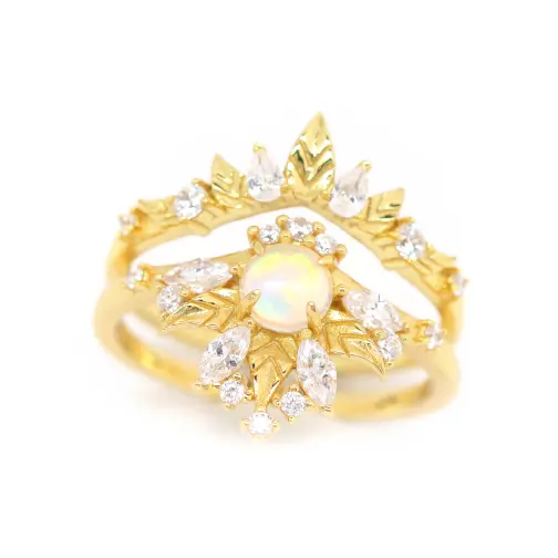 Elegant Aspen Ring Set for Women - Sterling Silver Stackable Rings - Perfect for Everyday Wear, Gift Giving & Special Occasions