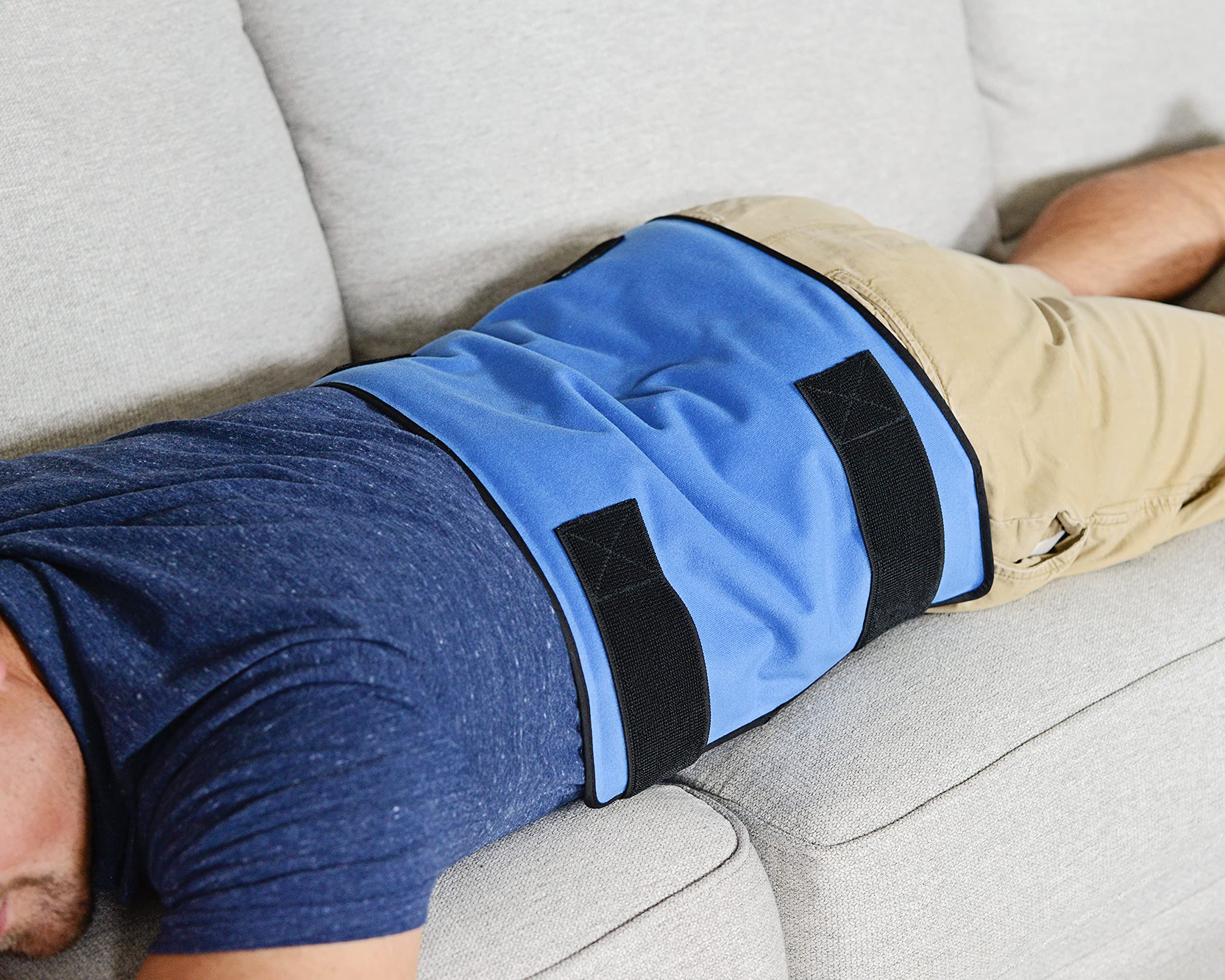 Stay-Put® Large Cold Therapy Wrap (12” x 16”) – Reusable Ice Pack with Adjustable Straps for Back, Hip & Thigh Pain Relief – Ideal for Post-Surgery Recovery, Sports Injuries & Arthritis Pain Management
