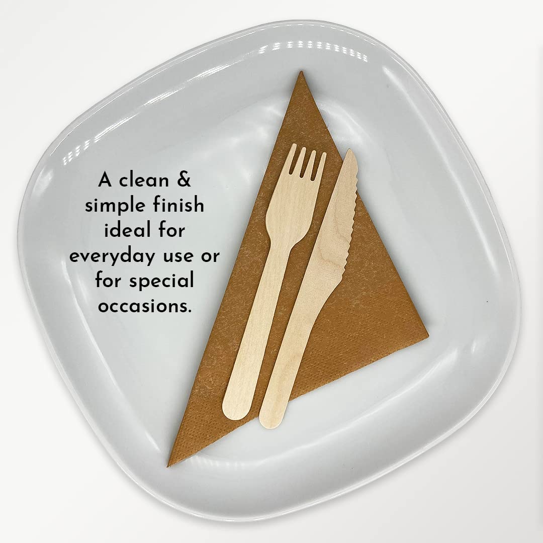 Eco-Friendly Brown Paper Napkins by Kissymix - 50 Pack Triple Layer Compostable Kraft Tissue Serviettes for Birthday, Wedding, Christmas & Dinner Parties | Sustainable Tableware for Home, Restaurant & Catering Events