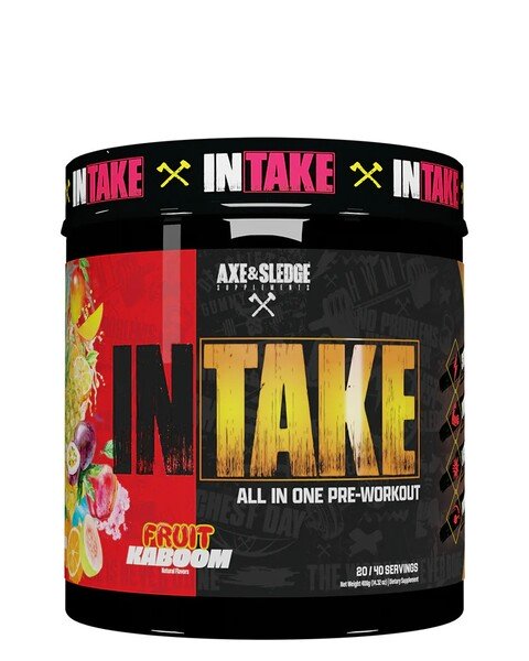 Axe & Sledge Intake All-in-One Pre-Workout Powder 406g - Boost Energy, Focus & Performance for Gym & Fitness Training