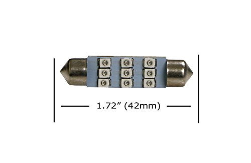 4 Pack Ultra Blue 9 SMD LED Bulbs - 1.72