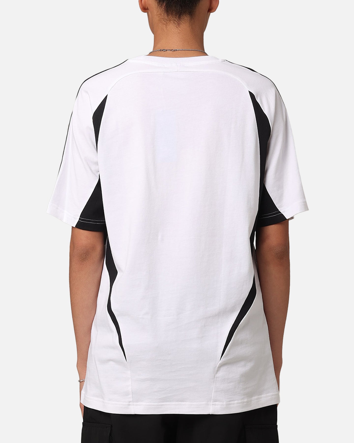 Adidas Archive T-Shirt for Men - Classic White & Black Cotton Tee - Casual Wear, Street Style, Gym & Everyday Outfits