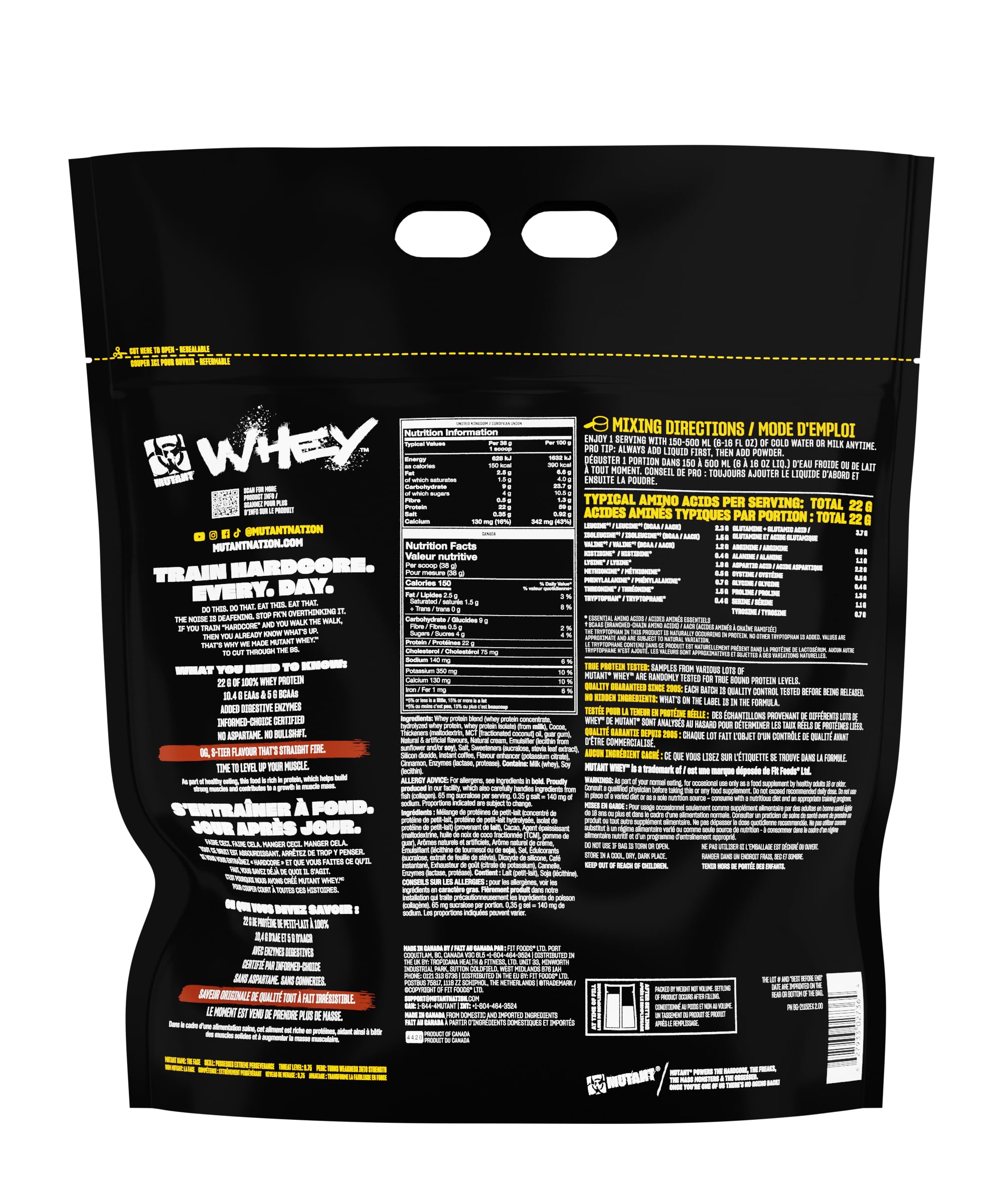 PVL Mutant WHEY Protein Powder - 10LBS Chocolate Flavor | High-Quality Muscle Building Supplement for Bodybuilding & Post-Workout Recovery