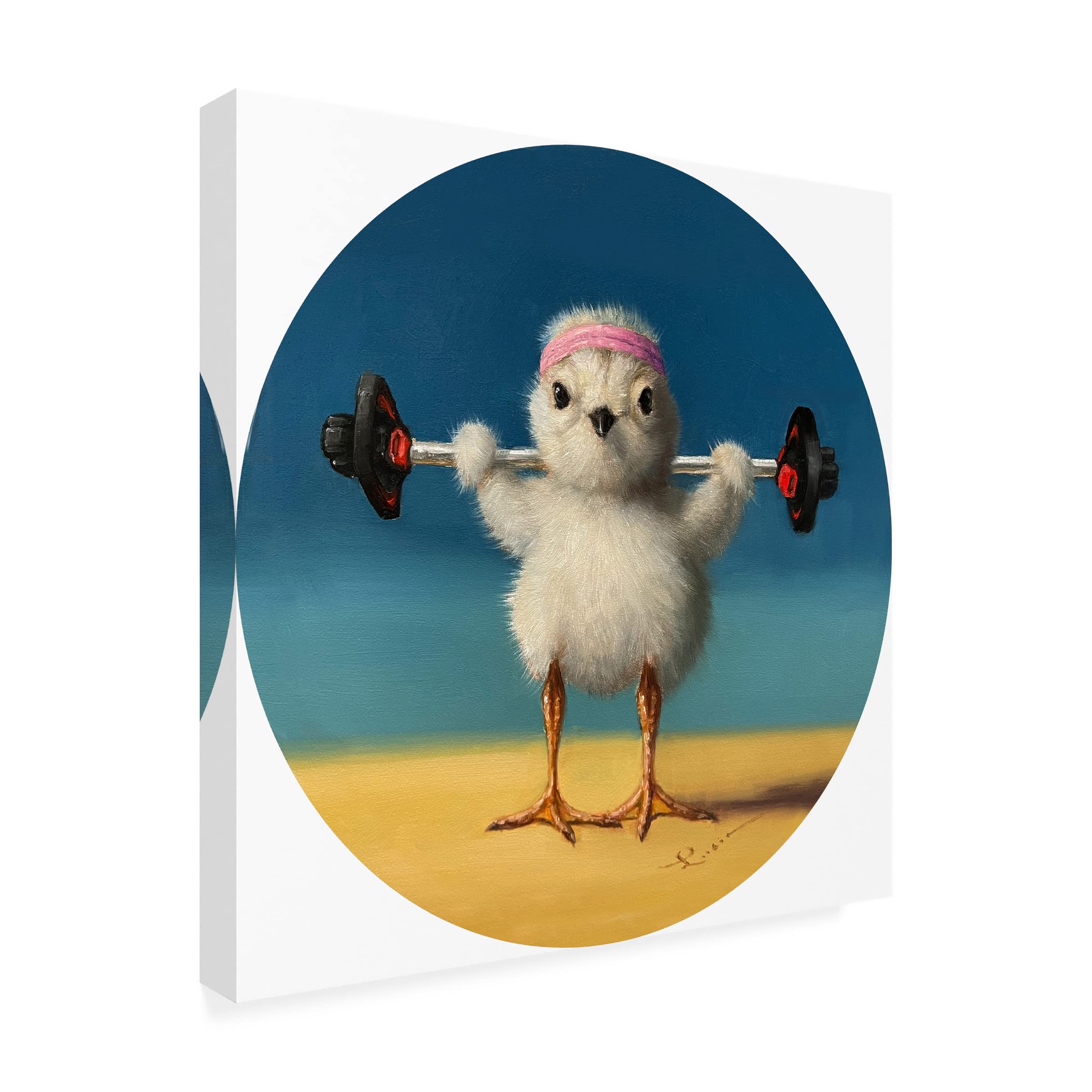 Lucia Heffernan 'Feather Weight Two' Canvas Wall Art - Modern Home Decor for Living Room, Bedroom & Office - Handmade Fine Art Painting for Interior Design