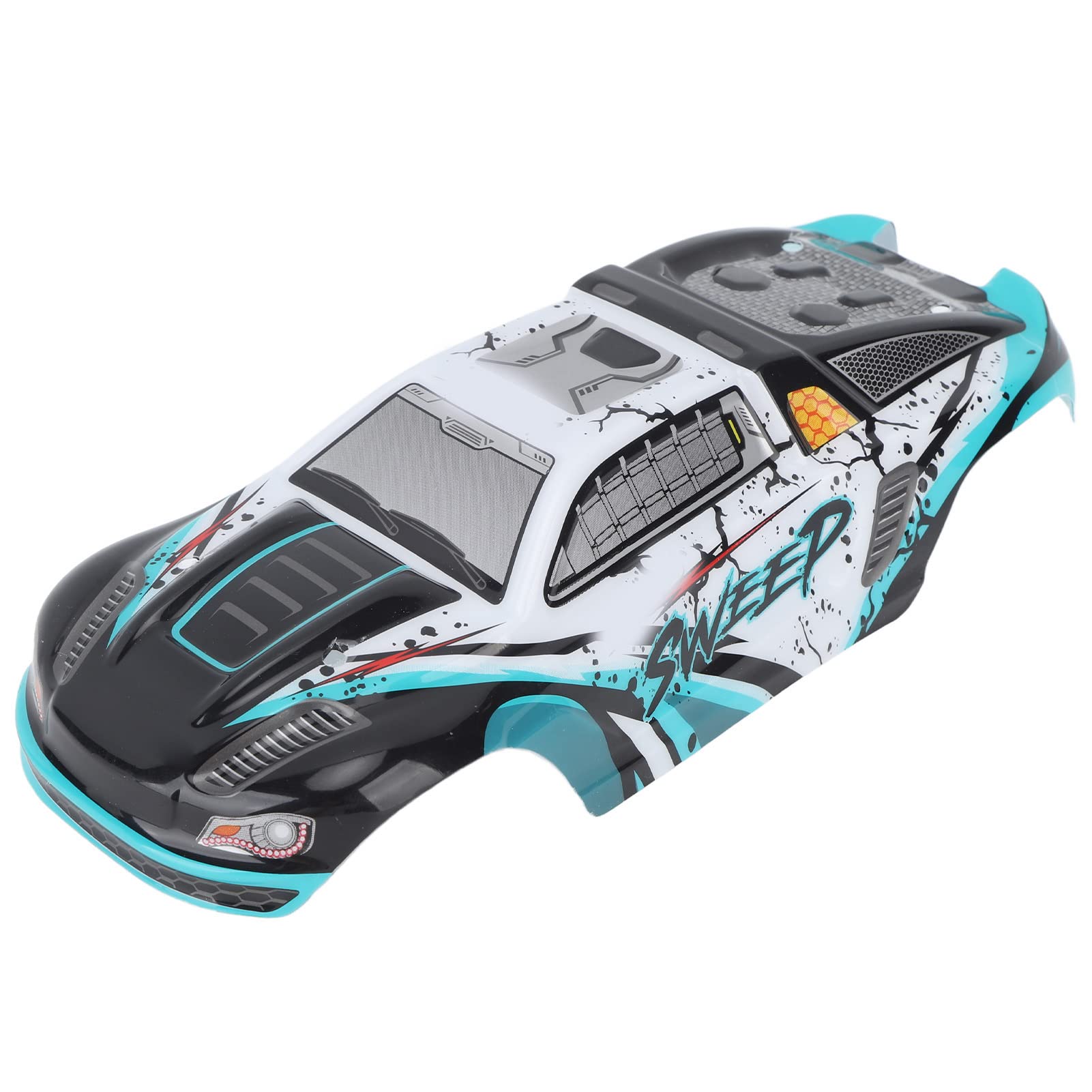 1/16 Scale Remote Control Car Body Shell - Realistic Spare Parts with Decals for RC Vehicles | Perfect for Replacement, Customization & Off-Road Racing