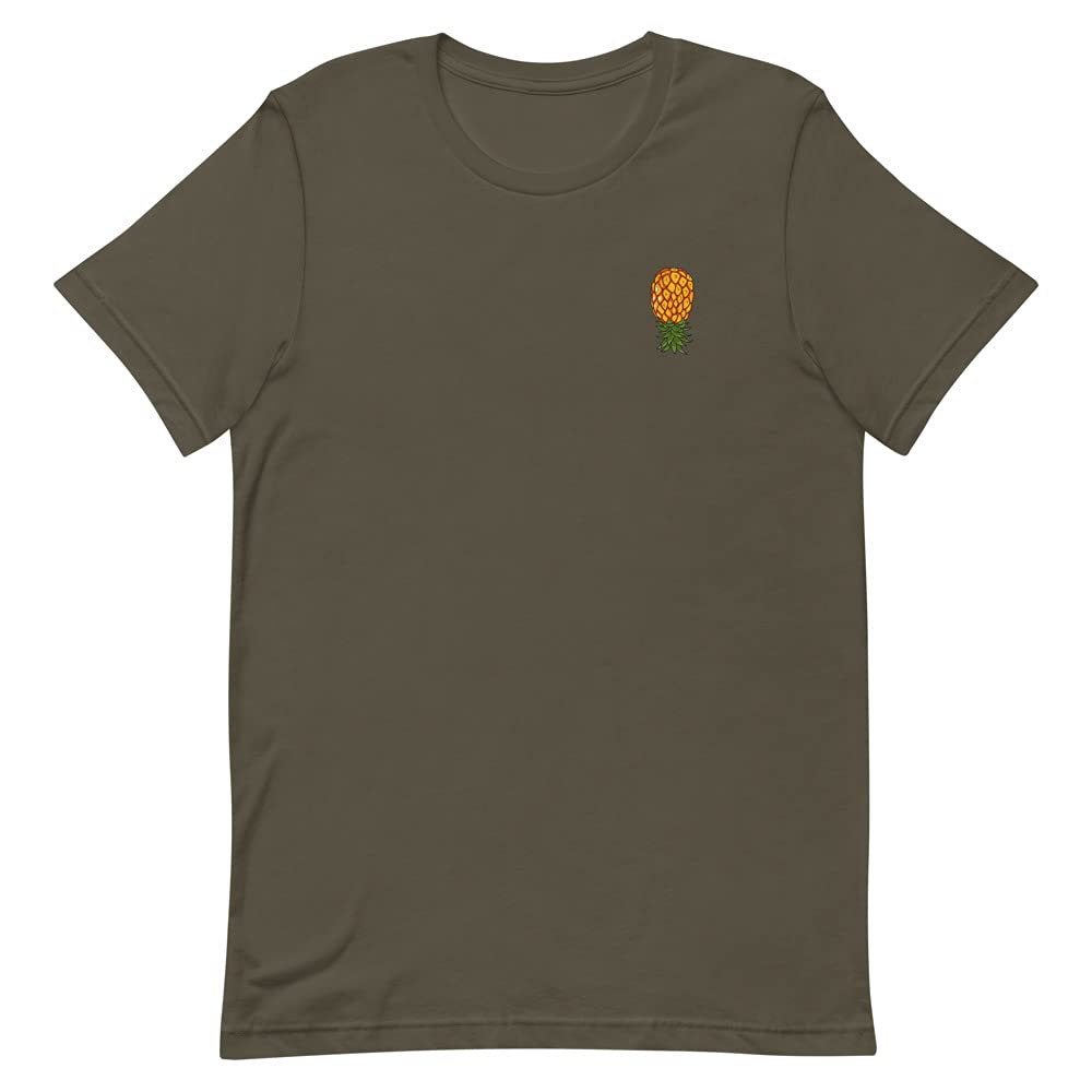 Upside Down Pineapple T-Shirts for Women - Hotwife Clothing & Symbol Tees | Fun Vacation, Swinger Party & Tropical Theme Outfits