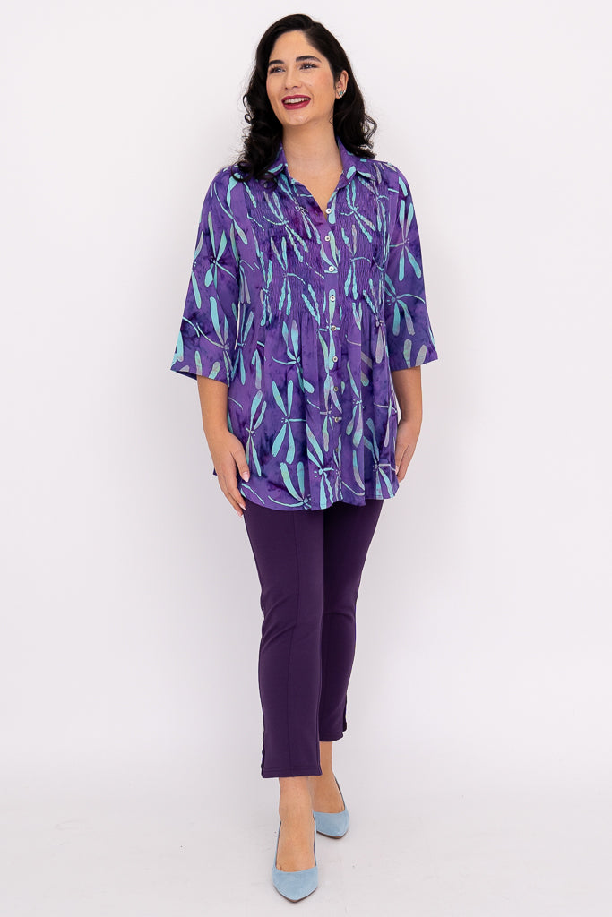 Cindy 3/4 Sleeve Women's Blouse | Fashionable Waterloo Style Top for Casual Wear & Office Outfits