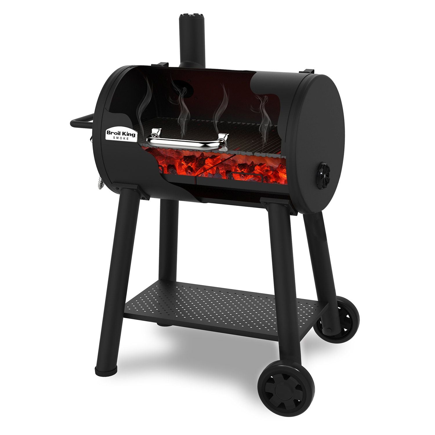 Broil King Regal 500 Premium Charcoal Grill - 22-Inch Large BBQ Grill with Adjustable Vents & Durable Steel Construction - Perfect for Backyard BBQs, Camping & Outdoor Cooking