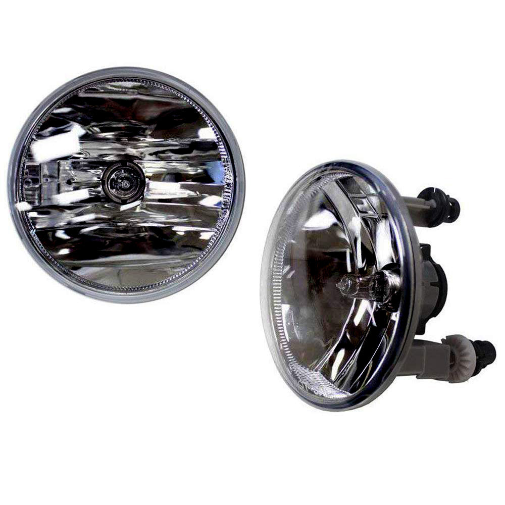 Smoked Lens Fog Light Lamps with 5202 Halogen Bulbs for Chevrolet GMC Ford Trucks & SUVs - Durable Off-Road Lighting for Foggy Conditions & Night Driving