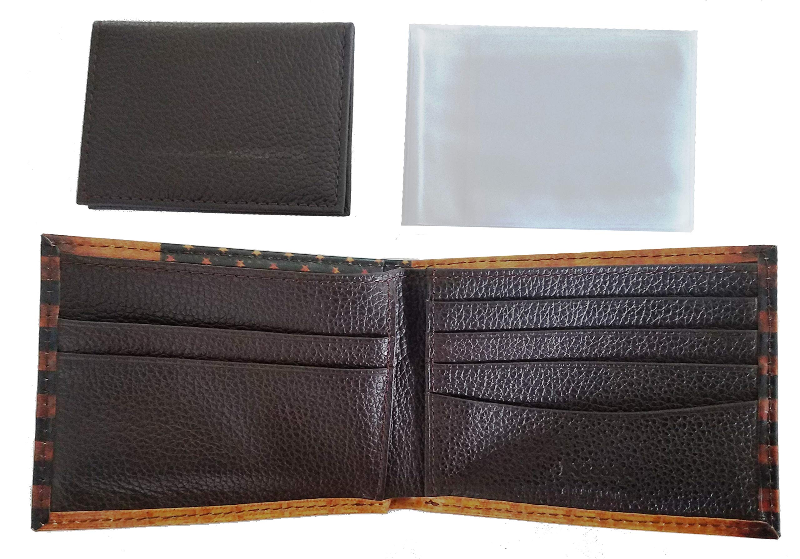 Custom Proud to be A Veteran Bi-fold Wallet - Distressed US Flag Design Leather Wallet for Men | Perfect for Military Appreciation Gifts & Everyday Carry