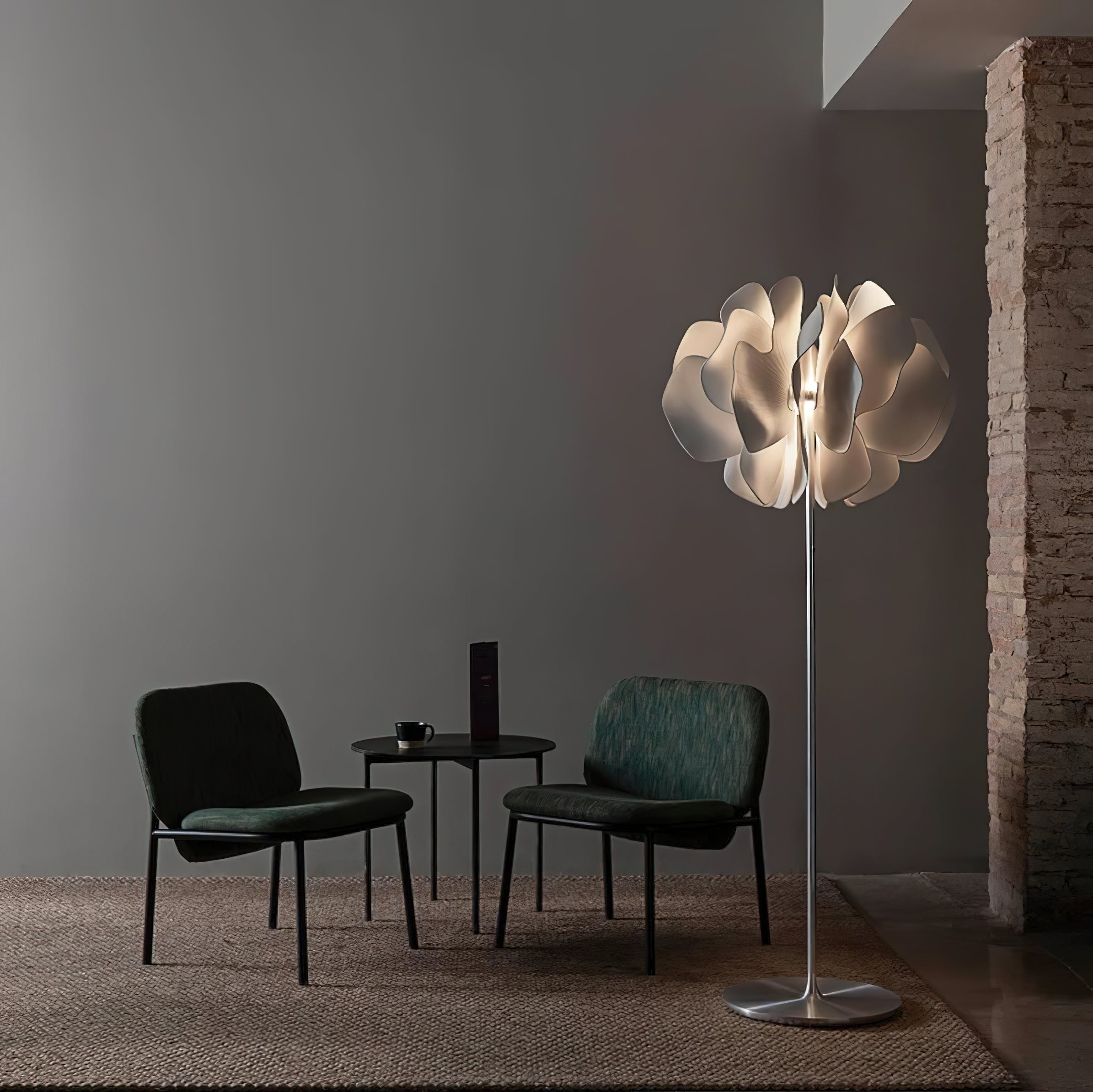 Modern Acrylic Flower Floor Lamp - Elegant Home Decor Lighting for Living Room, Bedroom, or Office - Soft Ambient Light with Adjustable Brightness