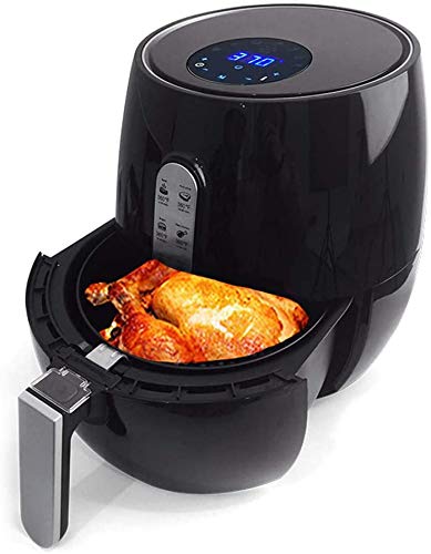 1400W 5.2L Oil Free Air Fryer with Smart Touch LCD - Healthy Multi-Function Cooker for French Fries, Pizza, Chicken & More - Perfect for Family Dinners & Quick Meals