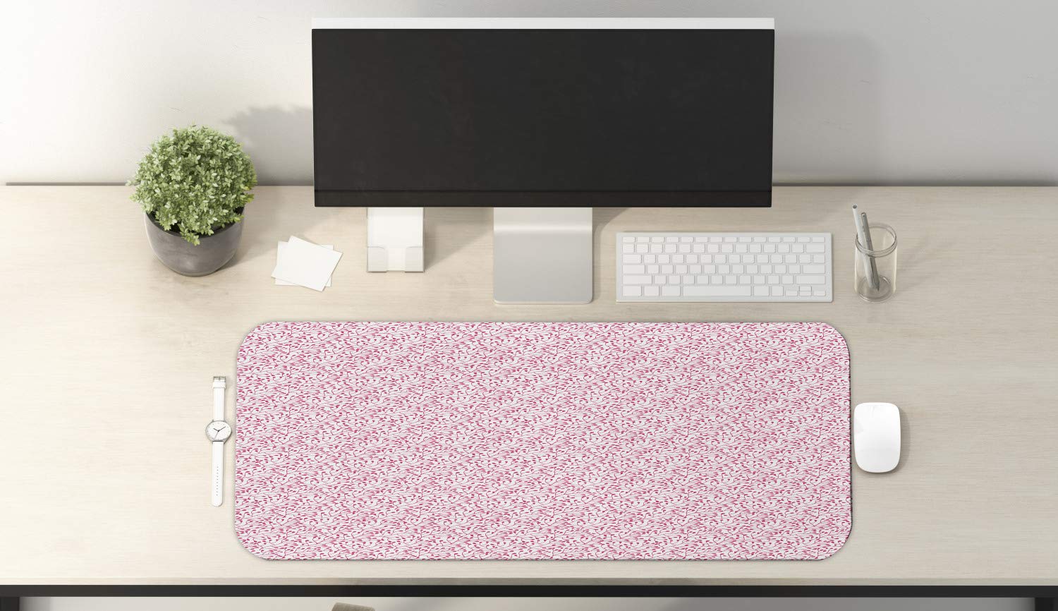 Ambesonne Large Floral Computer Mouse Pad - 31