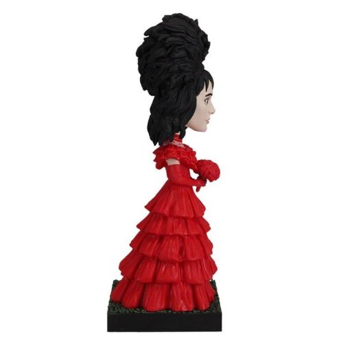 Beetlejuice Lydia Red Wedding Dress Bobblehead Figure - Collectible Movie Character Doll for Halloween, Cosplay, and Home Decor