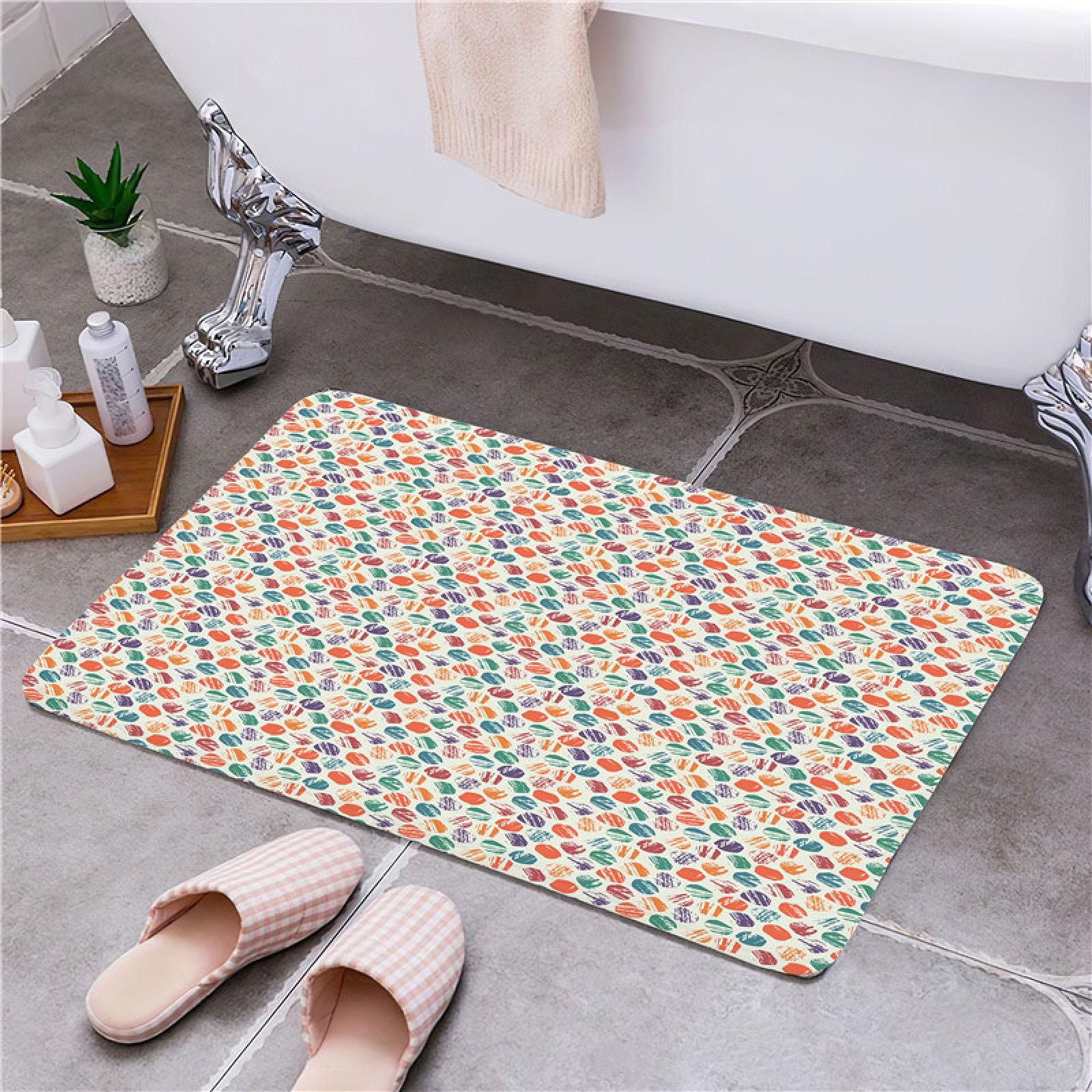 Non-Slip Printed Floor Mat - Waterproof Entrance Door Mat for Home, Hallway, Bathroom & Kitchen - Anti-Skid Welcome Carpet with Decorative Patterns - Perfect for Indoor/Outdoor Use as Housewarming Gift