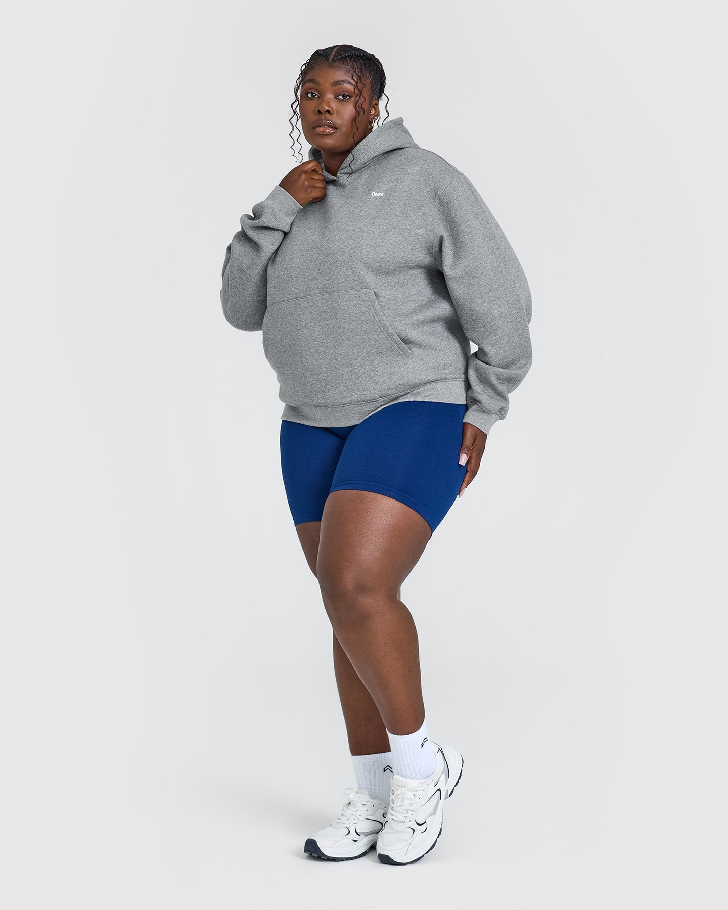 Premium Foundations Hoodie for Men & Women | Soft Charcoal Marl Pullover Sweatshirt | Cozy Casual Wear for Gym, Lounge & Outdoor Activities