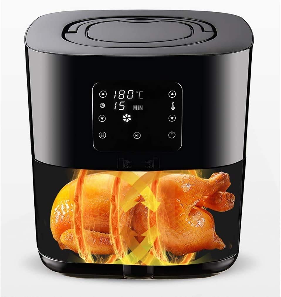Best Stainless Steel Air Fryer with Removable Basket - Healthy Oil-Free Cooking for Family Meals, Snacks & Quick Dinners