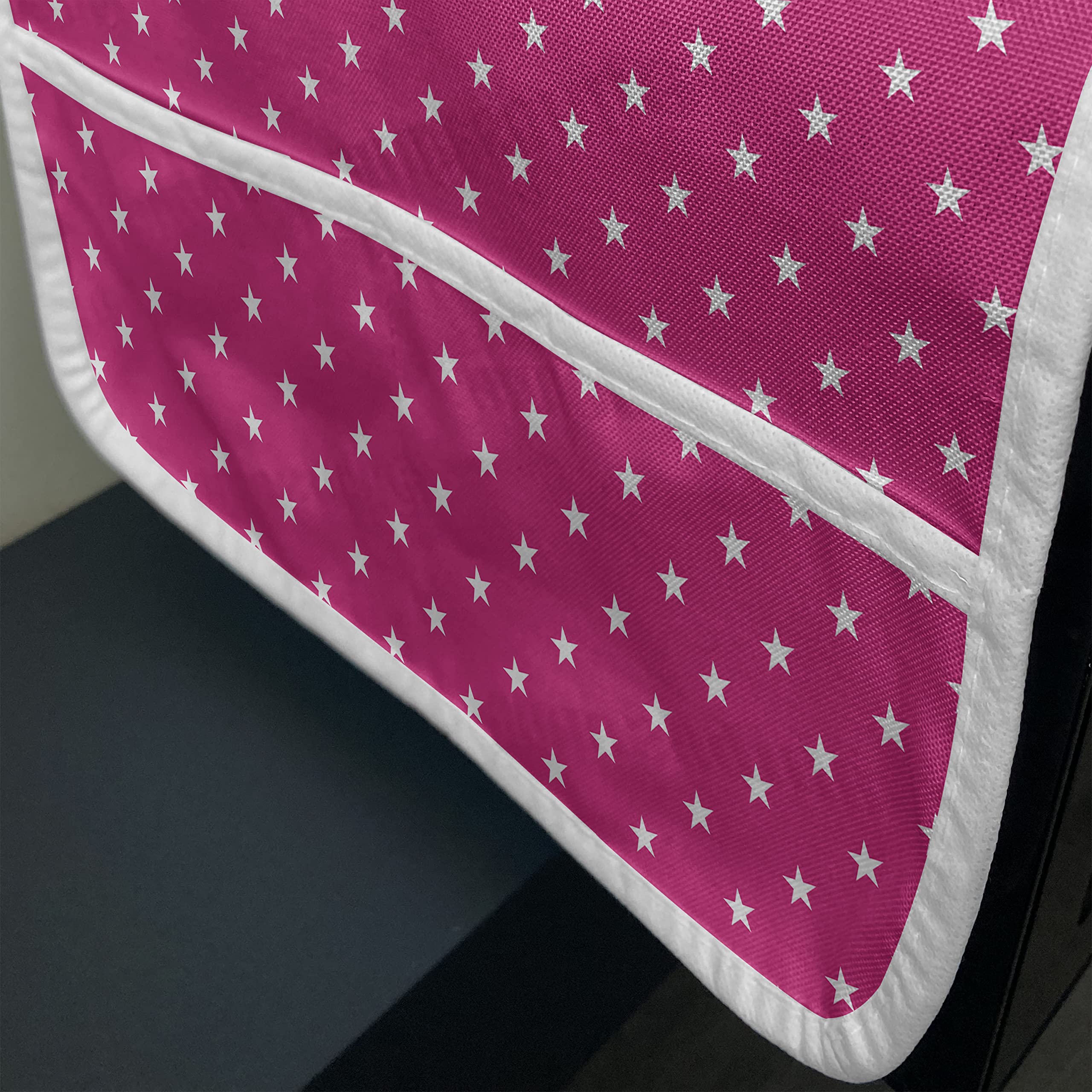 Ambesonne Hot Pink Microwave Cover - Water Resistant Kitchen Organizer with Pockets, 36