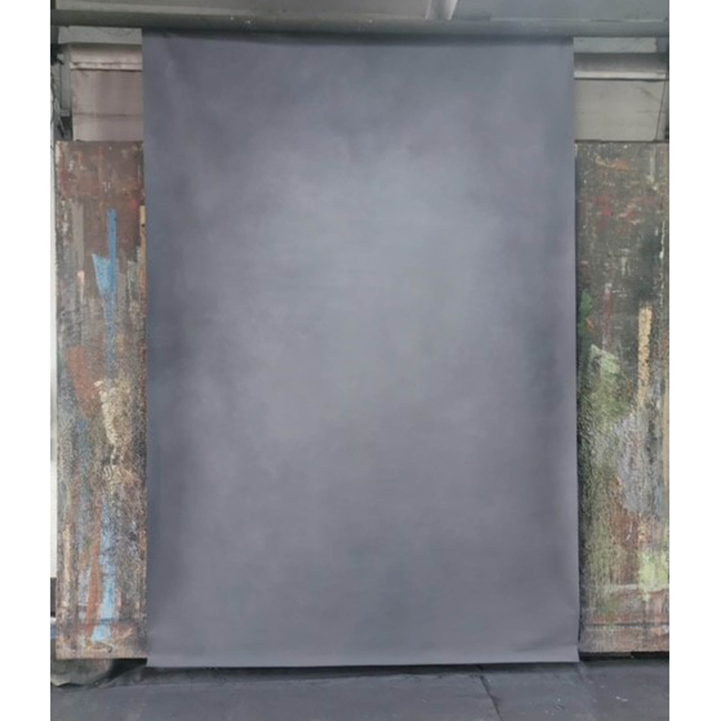 HP NS 2x3m High Quality Hand Painted Canvas Backdrop - Cloudy Grey - Perfect for Photography Studio, Wedding Background, and Home Decor