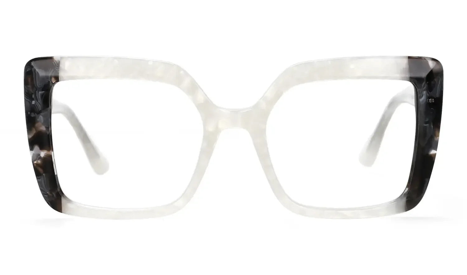 CCspace Women's Full Rim Square Thick Acetate Eyeglasses Frame 56956 - Stylish & Durable Glasses for Work, Reading & Fashion