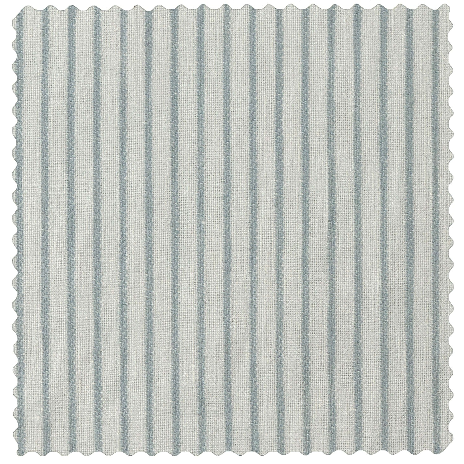 Celadon Green Ticking Linen Fabric - Premium Textured Upholstery Material for Sofa, Curtains & Home Decor | Perfect for Rustic, Farmhouse & Coastal Style Interiors