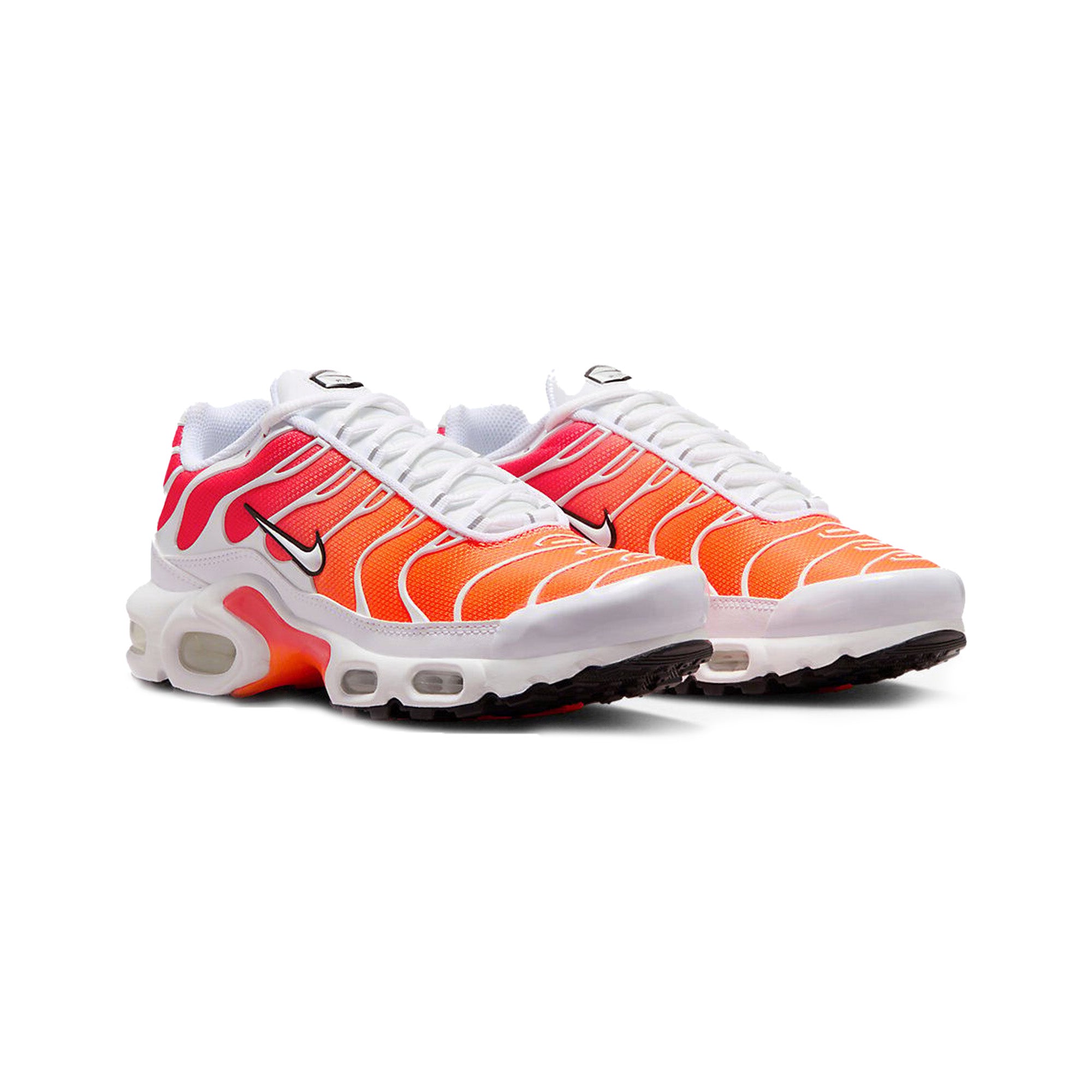 Nike Air Max Plus TN 'White Ember Glow' Running Shoes (2023) - Men's Lightweight Cushioned Sneakers for Gym, Jogging & Streetwear Fashion
