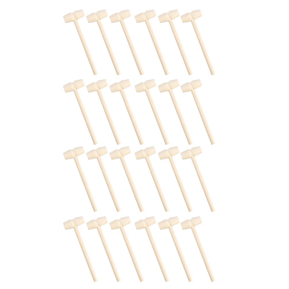 TOYANDONA 30Pcs Mini Wooden Hammer Toy Set - Kids Educational Pounding Mallet & Gavel for Boys & Girls - Perfect for Pretend Play, Classroom Learning, and Fine Motor Skill Development