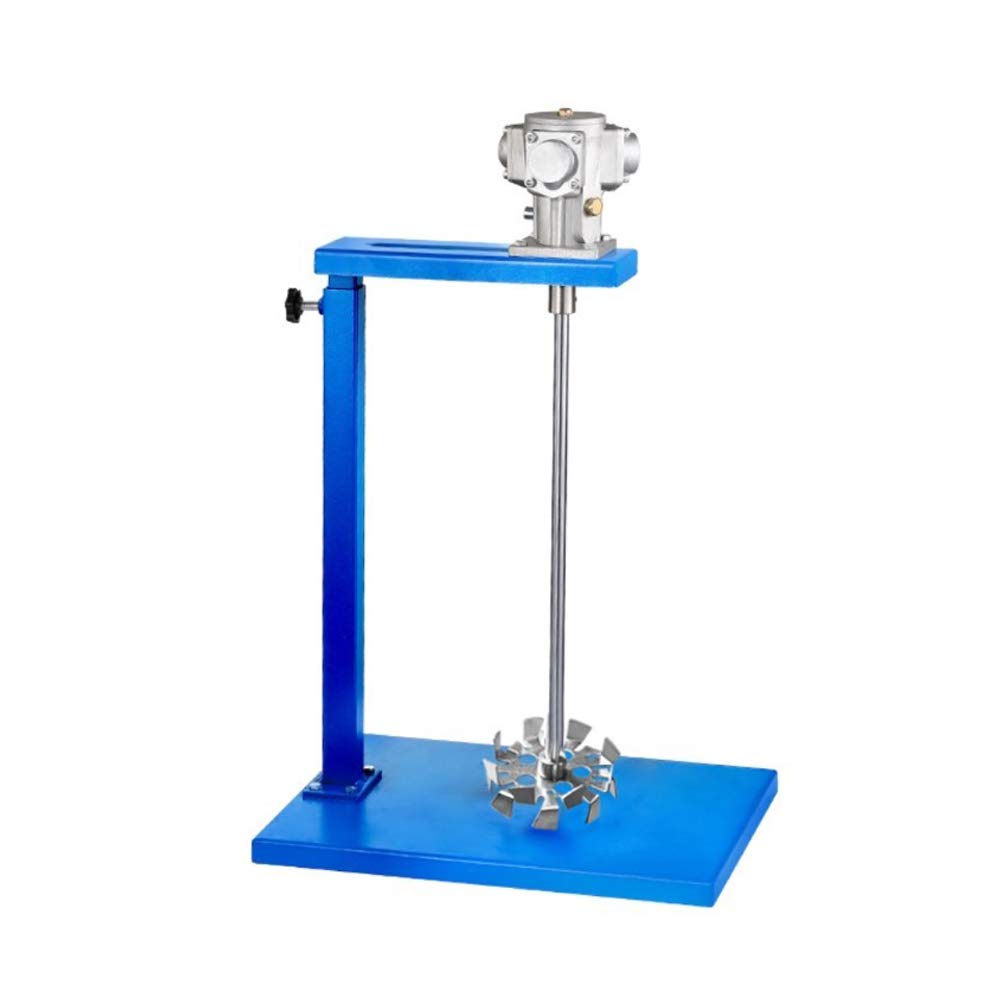MXBAOHENG 5 Gallon Pneumatic Paint Mixer - Air-Powered Agitator for Dye, Resins & Liquid Medicine - Stainless Steel Dispersion Disc (10cm) - Perfect for Industrial Mixing, Paint Shaking & Chemical Blending