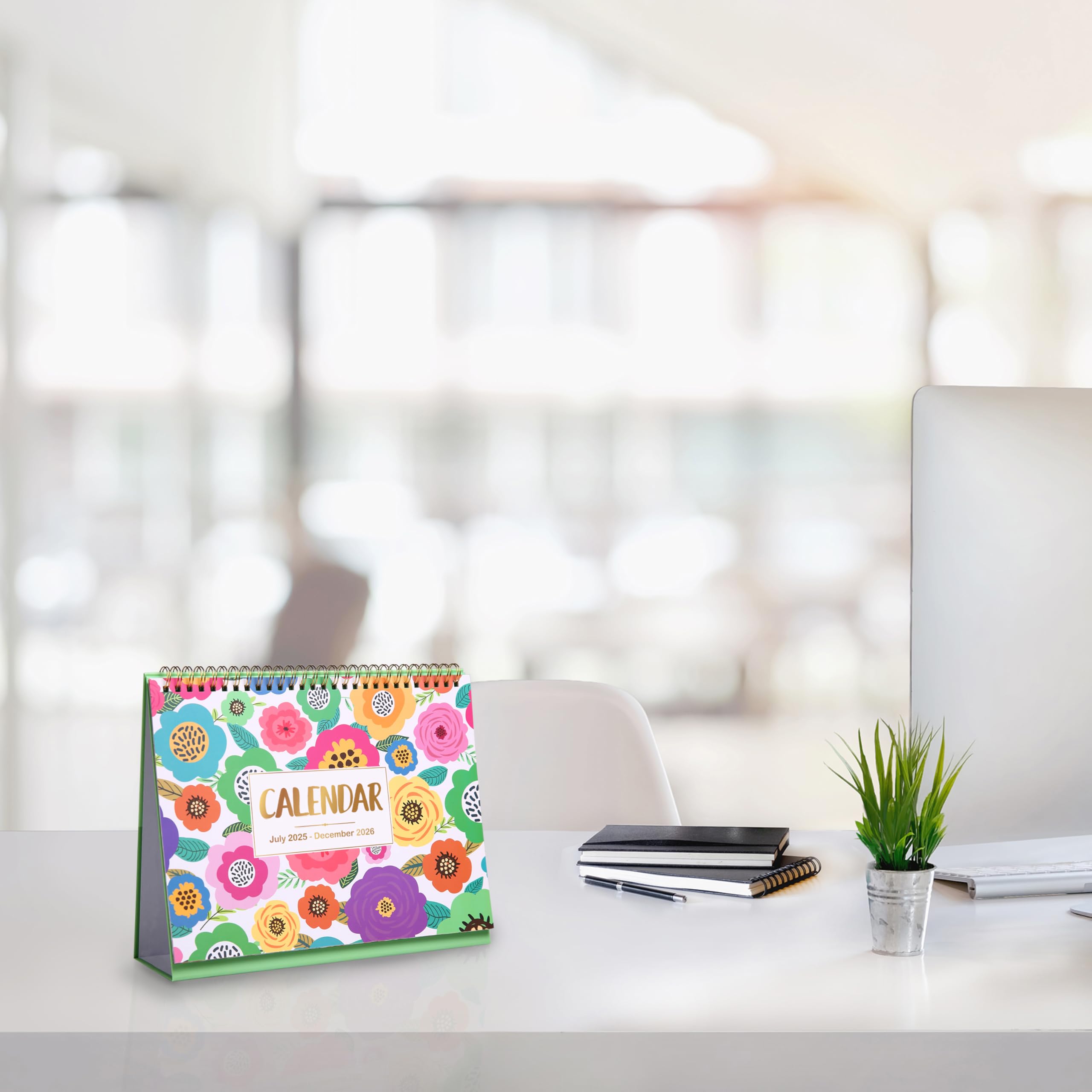 2025-2026 Standing Flip Desk Calendar | 18-Month Planner (July 2025 - December 2026) | 9.8
