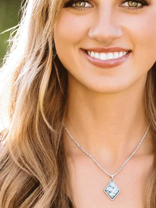 Montana Silversmiths NC6127 Women's High Noon Cobblestone Necklace in Sterling Silver - Perfect for Western Fashion & Cowgirl Style Accessories