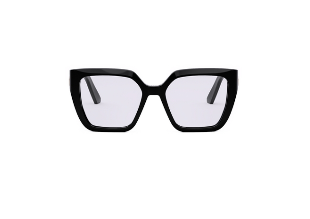 Christian Dior 30 Montaigne Mini S1I 1000 Black Square Women's Eyeglasses - Stylish Designer Frames for Everyday Wear & Fashionable Office Look