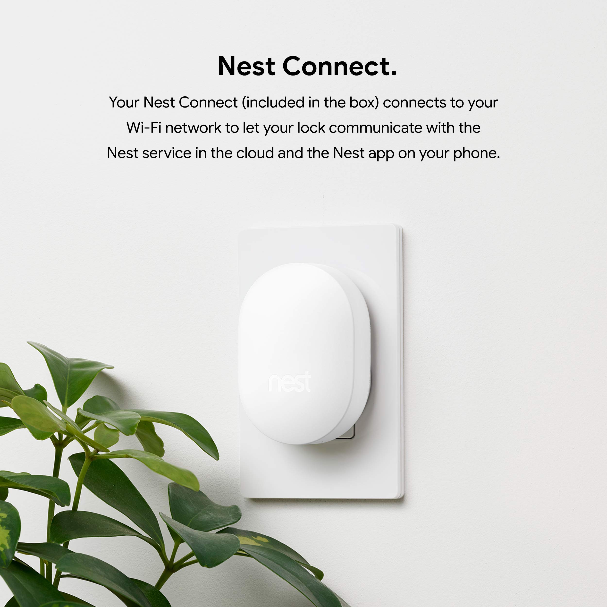 Google Nest x Yale Smart Lock - Keyless Entry Deadbolt with Tamper-Proof Keypad - Black Suede Finish for Front Door Security (Ideal for Smart Homes, Vacation Rentals & Airbnb Properties)