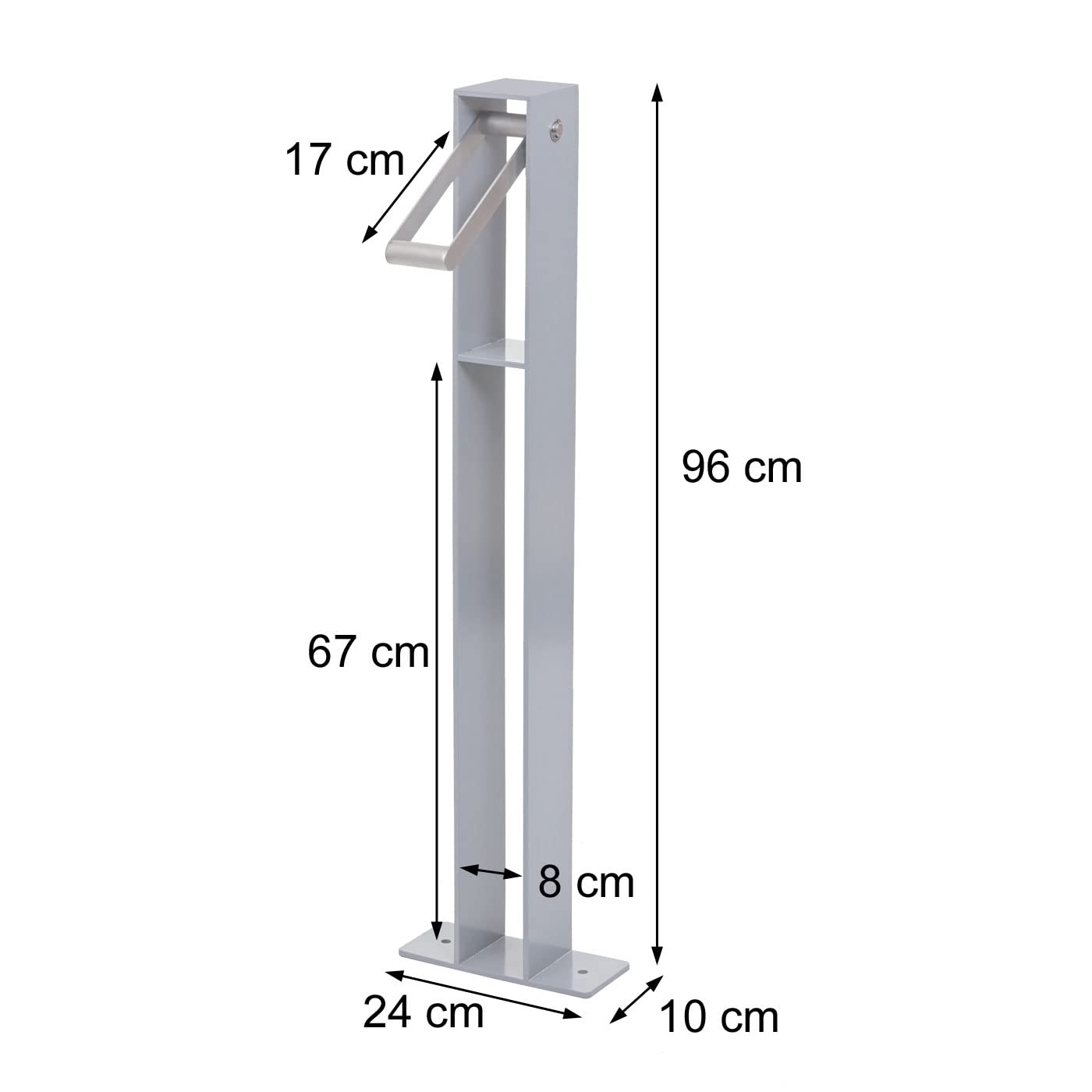 Mendler HWC-G20 Bike Rack - Heavy Duty Zinc Coated Steel Bicycle Stand, Powder Coated Outdoor Bike Parking (96x24x10cm Anthracite) - Perfect for Garage, Yard & Public Spaces