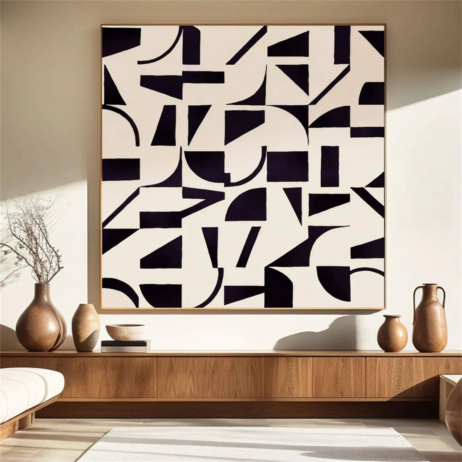 Abstract Tranquility Art Painting #WS214 - Modern Wall Decor for Living Room, Bedroom & Office - Handmade Canvas Artwork for Home & Office Decor