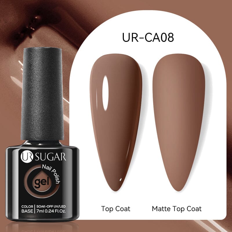Solid Color Gel Nail Polish UR CA08 - 7ml Long Lasting UV LED Soak Off Manicure Kit for Home & Salon Use