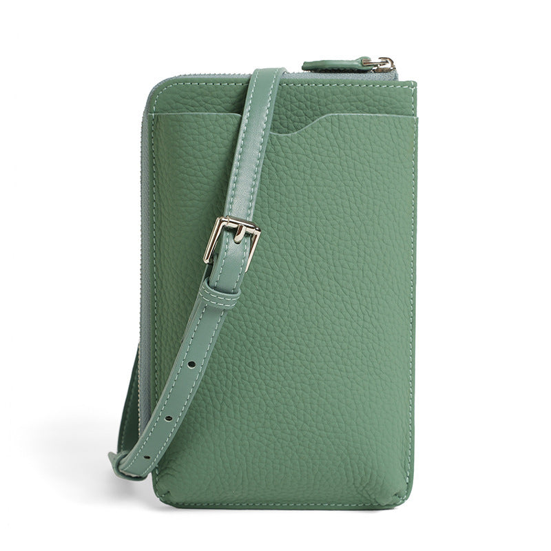 Genuine Leather Crossbody Phone Bag for Women & Men - Stylish Shoulder Purse for iPhone, Samsung, Travel & Everyday Use