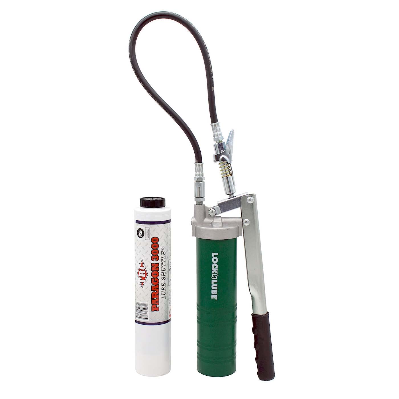 LockNLube Spin-On Lever Grease Gun Kit - Heavy Duty 20
