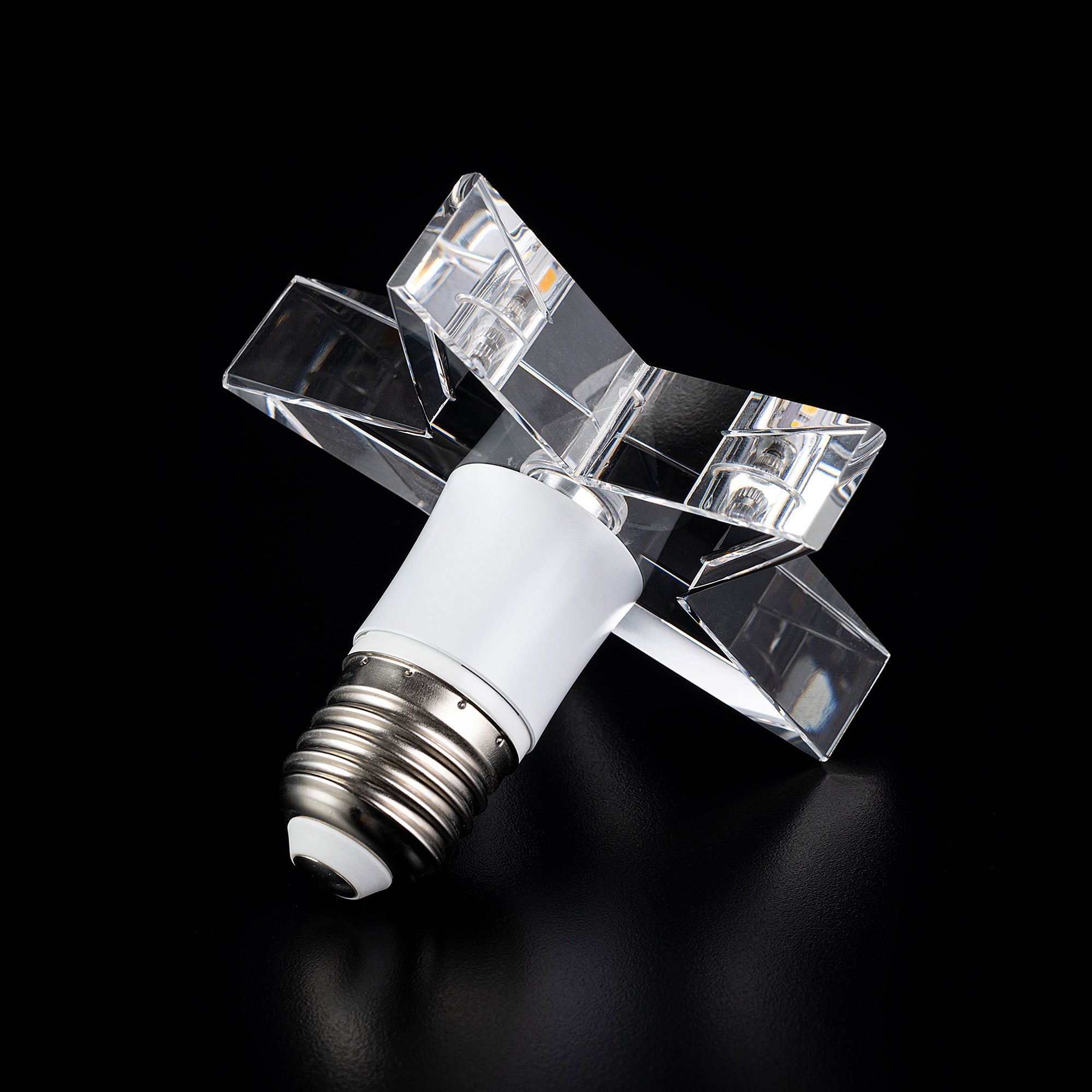 STAR Crystal LED Light Bulb - Energy Efficient, Dimmable, Large Size for Chandeliers & Home Decor