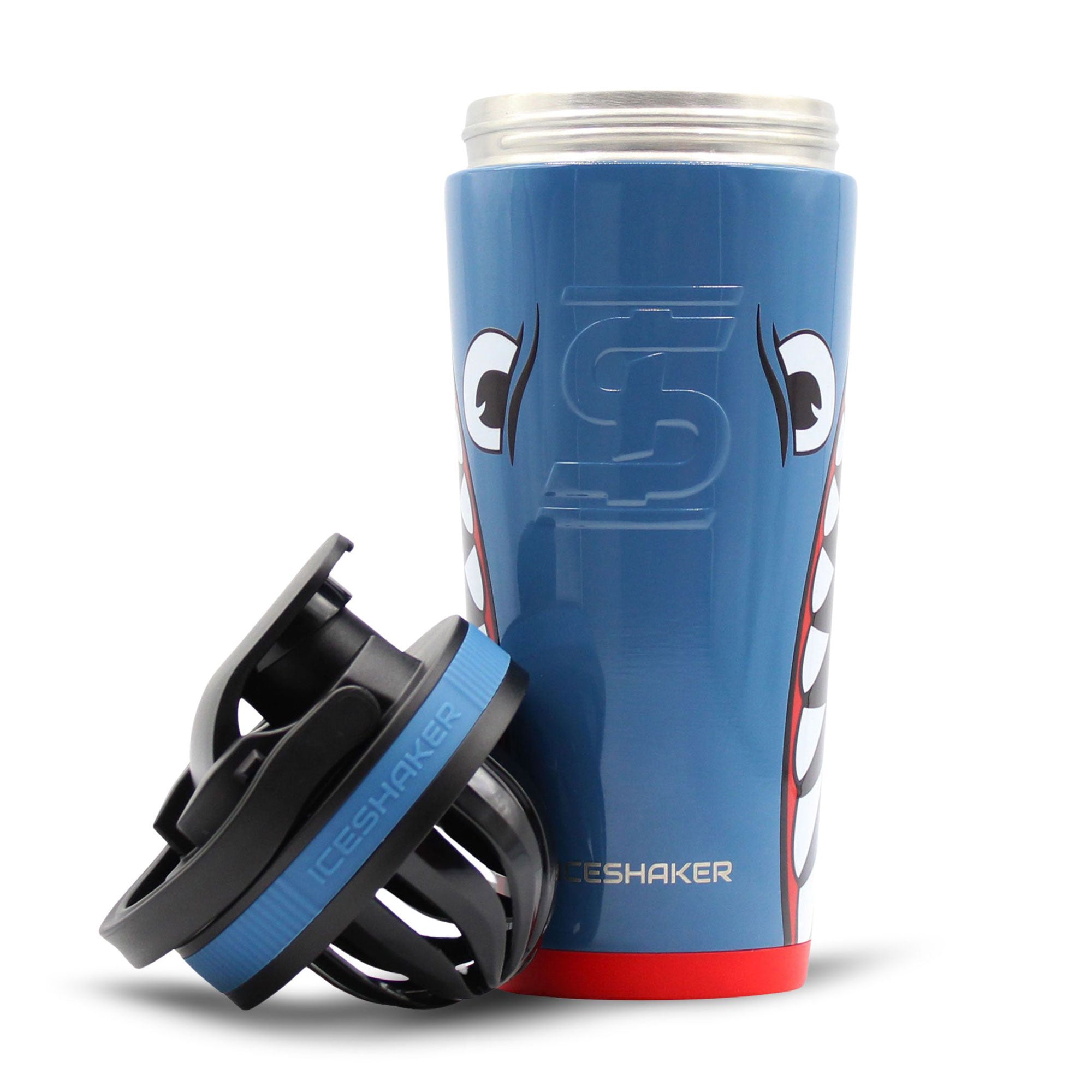 Blue Bomber 26oz Insulated Stainless Steel Water Bottle & Shaker Cup Bundle - Perfect for Gym, Workouts, and Outdoor Activities