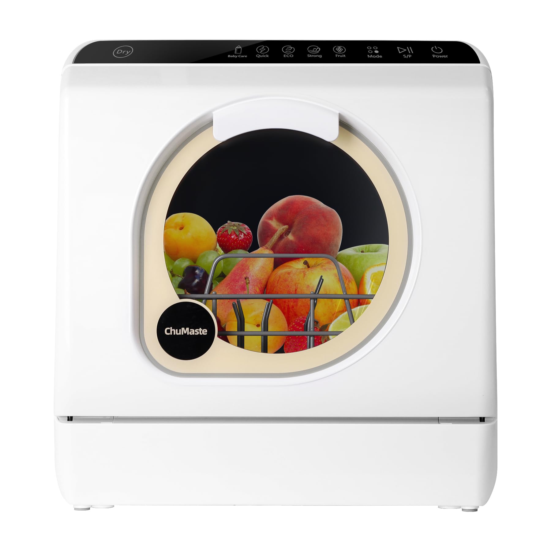 **Mini Countertop Dishwasher with Drying & Double Spray Arms – Portable Dishwasher with Water Tank, 6 Wash Programs – Ideal for Small Kitchens, Apartments & Washing Baby Bottles**