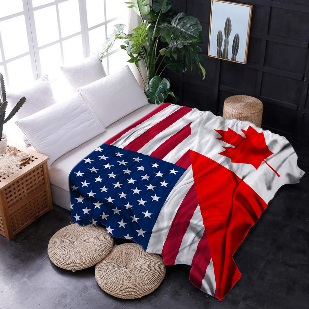 Premium Flannel Fleece Throw Blanket - Ultra Soft Microfiber Decorative Blanket for Couch, Bed & Travel - Lightweight & Cozy 50
