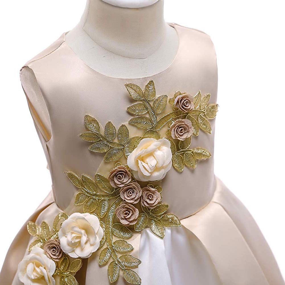Princess Party Dress for Girls 2-3 Years Old - Elegant Formal Baby Girl Dress for Birthday, Wedding & Special Occasions