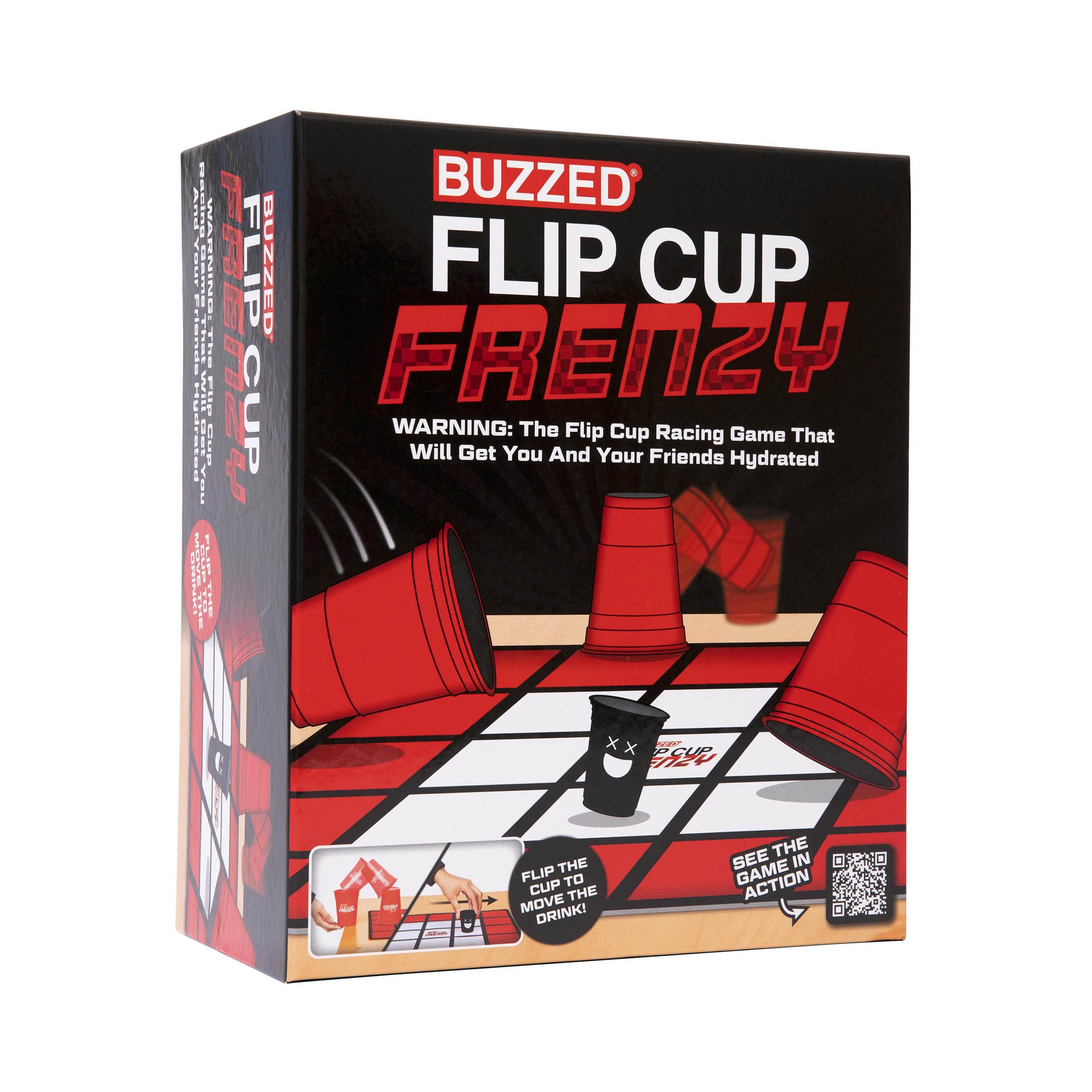 Buzzed Flip Cup Frenzy Drinking Game - Hilarious Adult Party Game for College & Back to School Gatherings - Fun Group Drinking Challenge for Parties & Social Events