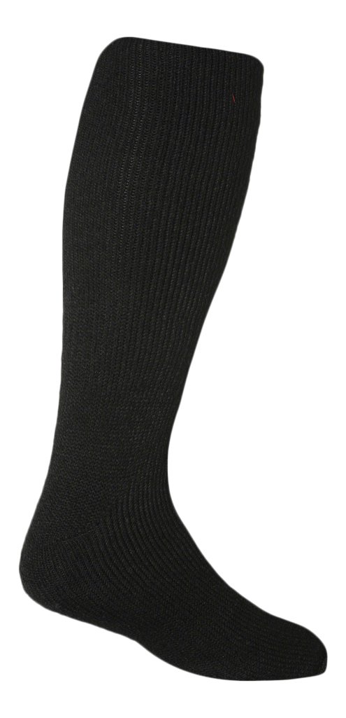 Men's Thermal Long Socks for Winter - Size 7-12 US (Black) - Warm Wool Blend Socks for Hiking, Skiing & Outdoor Activities