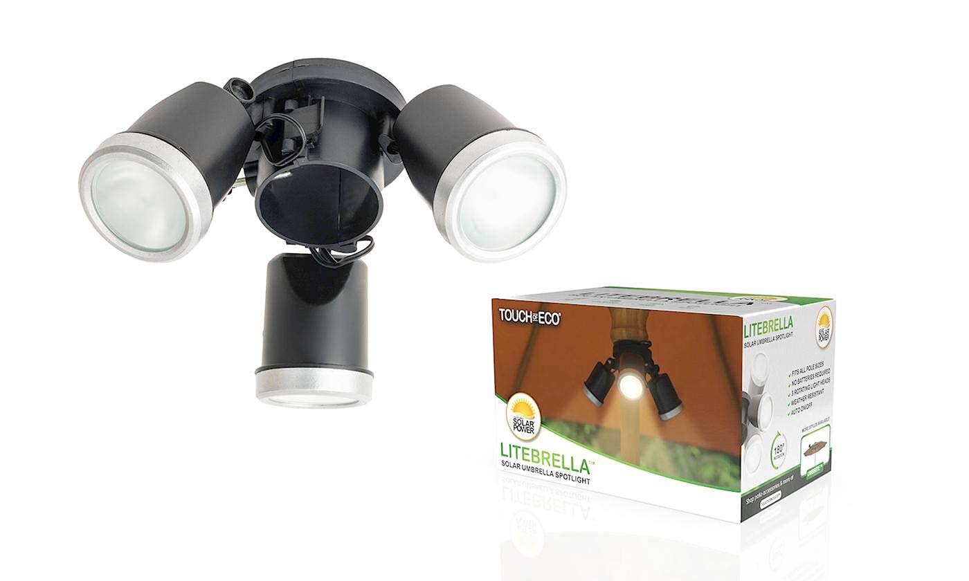 Solar-Powered LED Umbrella Light - 3 Adjustable Brightness Spotlights, Easy Install for Patio Umbrellas | Perfect for Outdoor Dining, Backyard Parties & Nighttime Relaxation