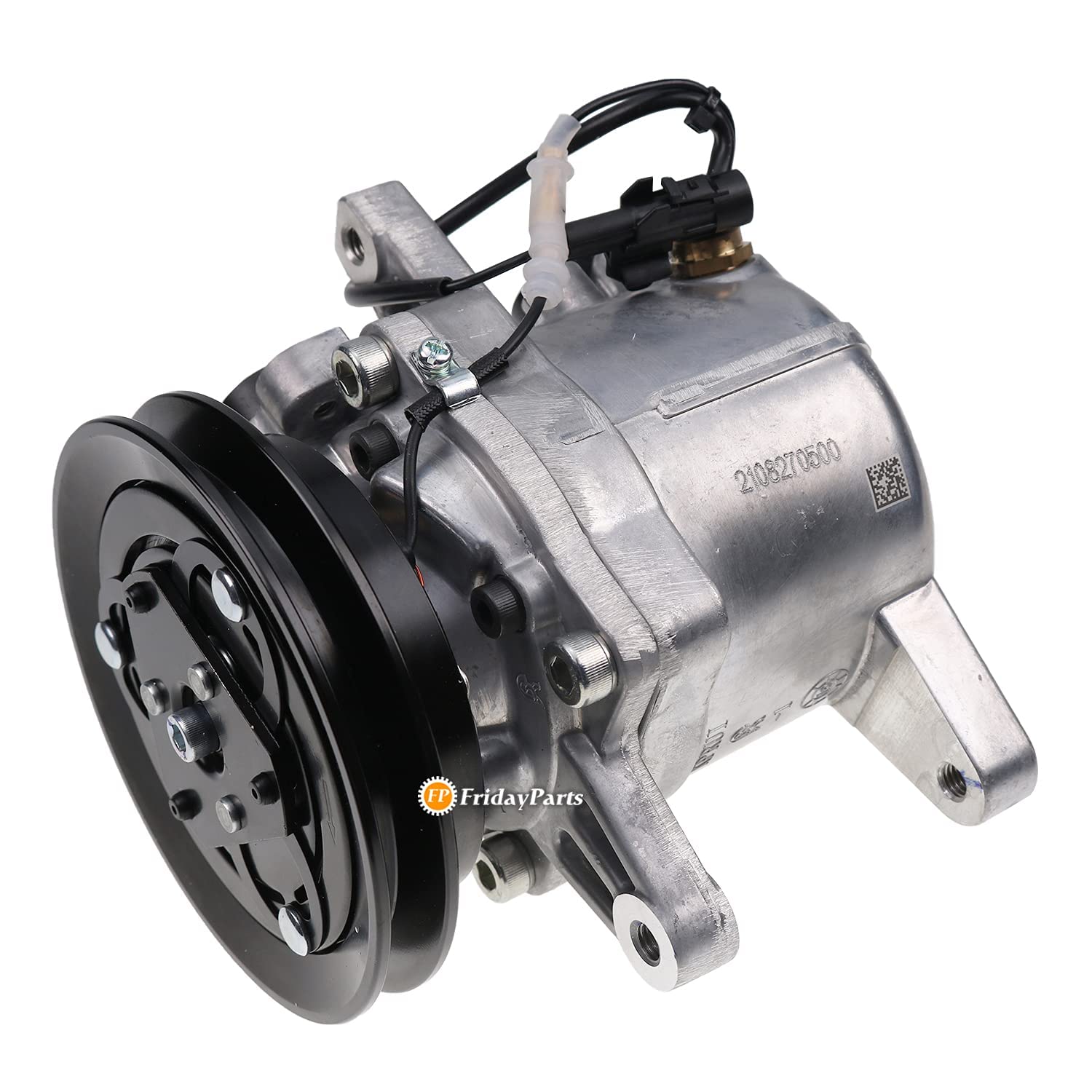 FridayParts RD451-93900 AC Compressor Replacement for Kubota R430 R530 R630 SVL75C SVL75-2C SVL90C SVL95-2SC U35-4 U55 U55-4 | Heavy Duty Air Conditioning System | Perfect for Construction & Agricultural Equipment in Hot Climates