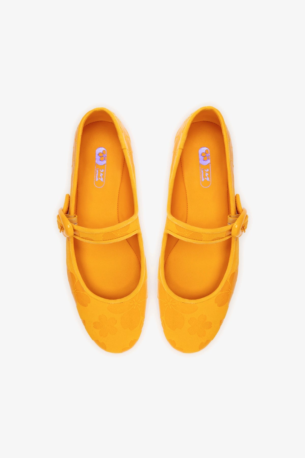 Verona Ballet Flat Shoes for Women - Amber Sakura Printed Suede Comfortable Slip-On Loafers | Perfect for Work, Casual Outfits & Spring Fashion