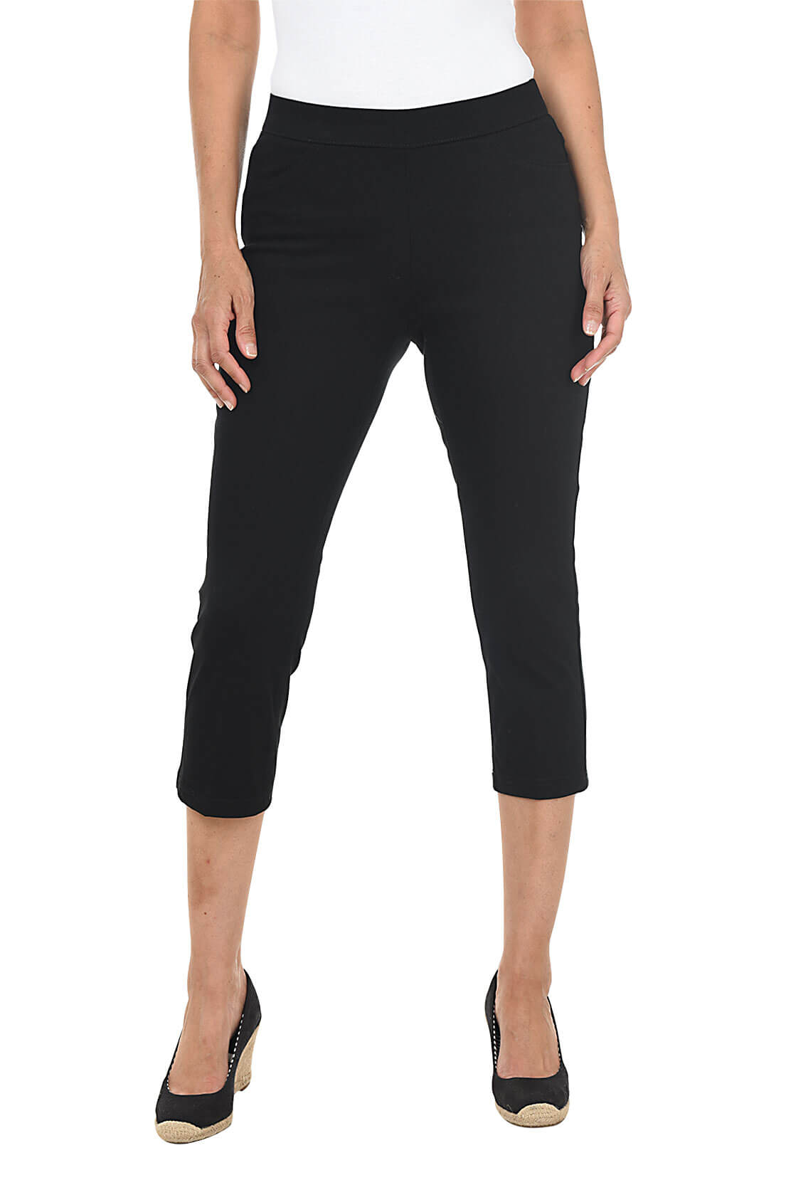 Women's Stretchy Pull-On Capri Jeggings - Comfortable High Waist Ankle-Length Leggings for Yoga, Workout & Casual Wear