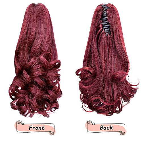 Natural Wavy Ponytail Hair Extension for Women - Clip-in Synthetic Hairpiece for Volume & Length - Perfect for Parties, Weddings & Everyday Styling