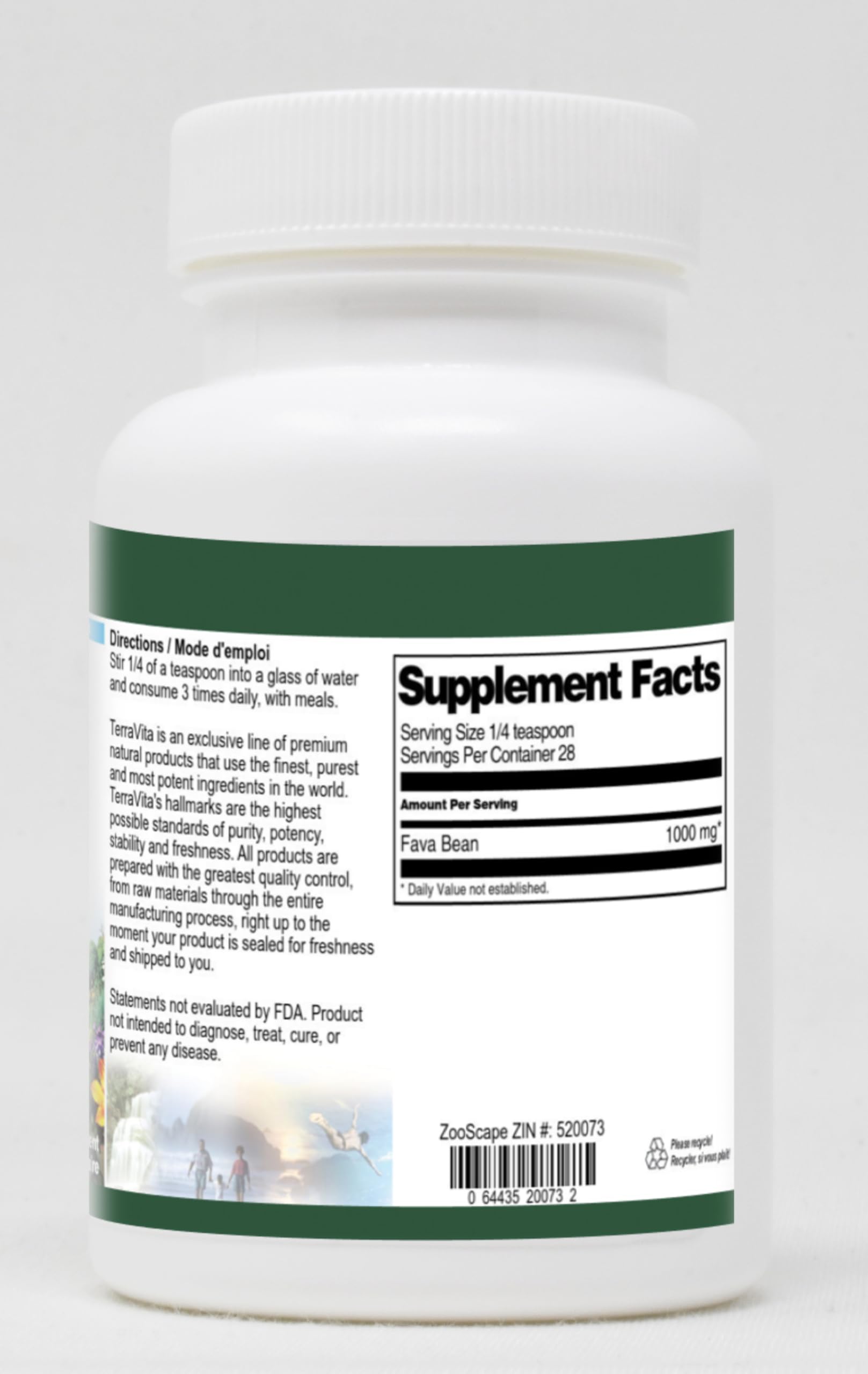 Organic Fava Bean Powder 1 oz | Gluten-Free, Non-GMO | Perfect for Baking, Smoothies & Vegan Recipes | ZIN: 520073